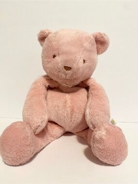 Eden Teddy Bear Baby Pink Learning Curve Stuffed Plush Toy Animal Floppy Bow 12"